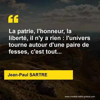 Citation Jean-Paul SARTRE