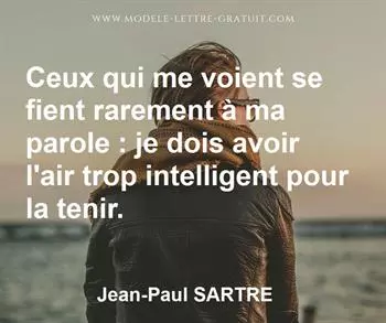 Citation de Jean-Paul SARTRE