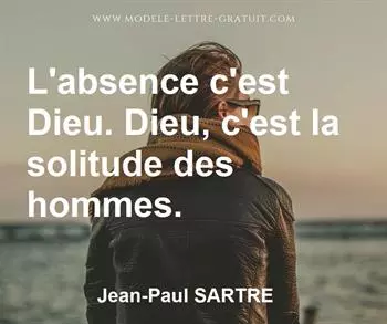 Citation de Jean-Paul SARTRE