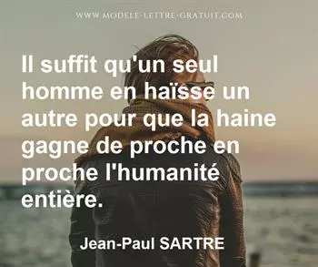 Citation de Jean-Paul SARTRE