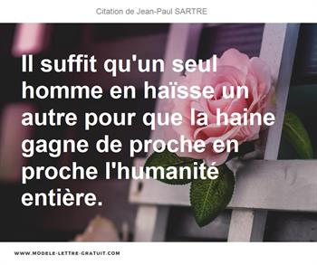 Citations Jean-Paul SARTRE