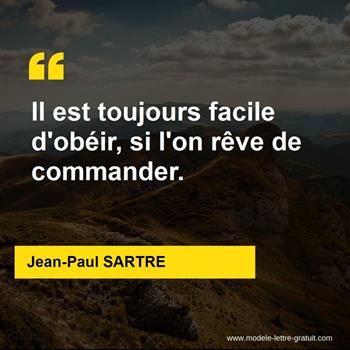 Citation de Jean-Paul SARTRE