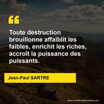 Citation Jean-Paul SARTRE