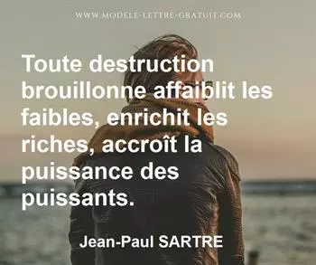 Citation de Jean-Paul SARTRE