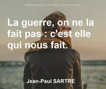 Citation de Jean-Paul SARTRE