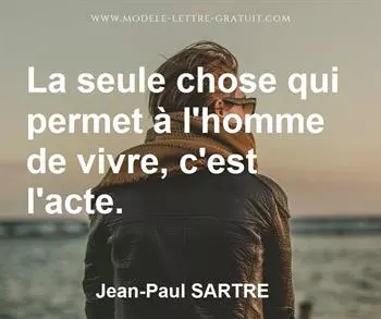 Citation de Jean-Paul SARTRE