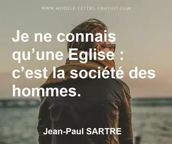 Citation de Jean-Paul SARTRE