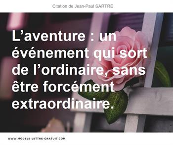 Citations Jean-Paul SARTRE