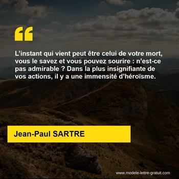 Citation de Jean-Paul SARTRE