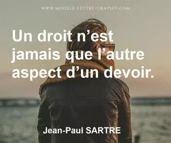 Citation de Jean-Paul SARTRE