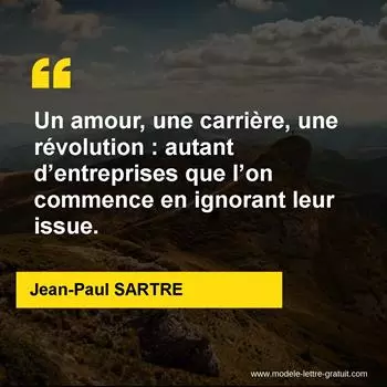 Citation Jean-Paul SARTRE