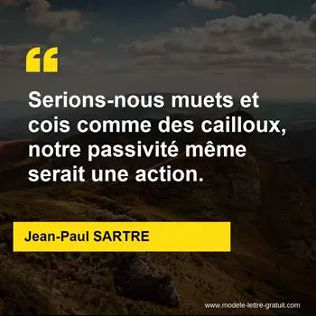 Citation Jean-Paul SARTRE
