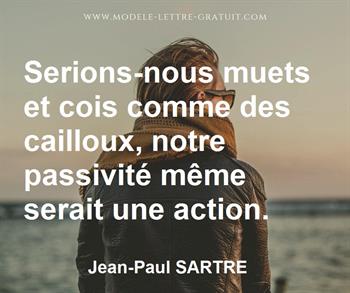 Citation de Jean-Paul SARTRE