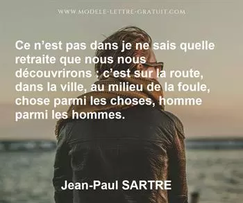 Citation de Jean-Paul SARTRE