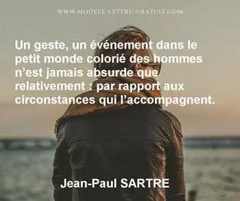 Citation de Jean-Paul SARTRE