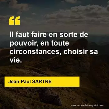 Citation Jean-Paul SARTRE