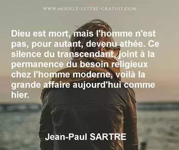 Citation de Jean-Paul SARTRE