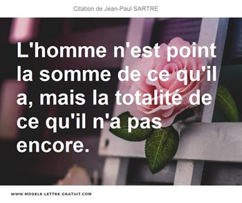 Citations Jean-Paul SARTRE