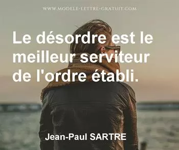 Citation de Jean-Paul SARTRE