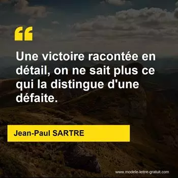 Citation Jean-Paul SARTRE