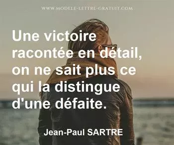Citation de Jean-Paul SARTRE