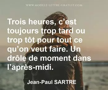 Citation de Jean-Paul SARTRE