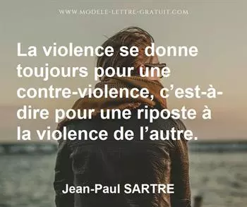 Citation de Jean-Paul SARTRE