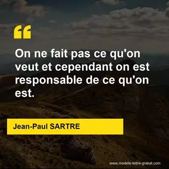 Citation Jean-Paul SARTRE