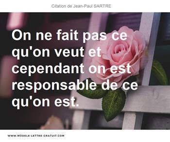Citations Jean-Paul SARTRE