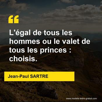 Citations Jean-Paul SARTRE