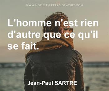 Citation de Jean-Paul SARTRE