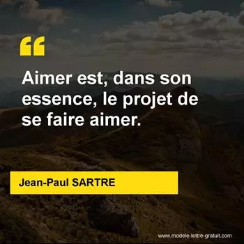 Citation Jean-Paul SARTRE