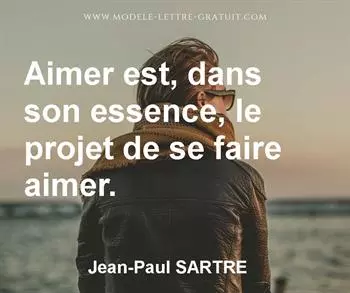 Citation de Jean-Paul SARTRE