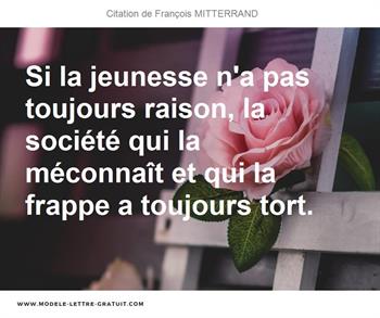 Citations François MITTERRAND