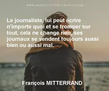 Citation de François MITTERRAND