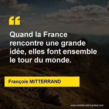 Citation François MITTERRAND