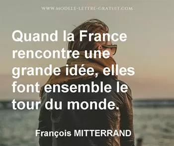 Citation de François MITTERRAND