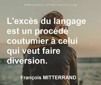 Citation de François MITTERRAND