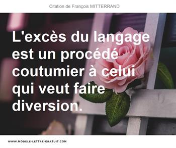 Citations François MITTERRAND