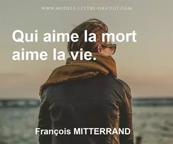 Citation de François MITTERRAND