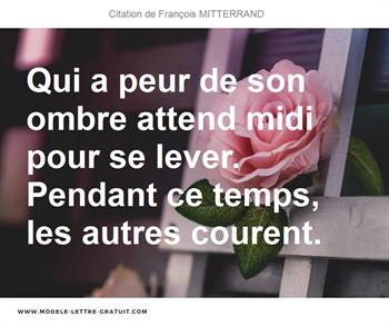 Citations François MITTERRAND