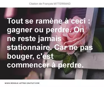 Citations François MITTERRAND