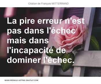 Citations François MITTERRAND