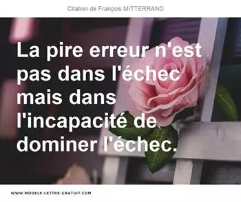 Citations François MITTERRAND