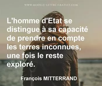 Citation de François MITTERRAND