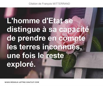 Citations François MITTERRAND