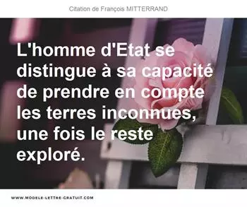 Citations François MITTERRAND