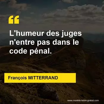 Citation François MITTERRAND