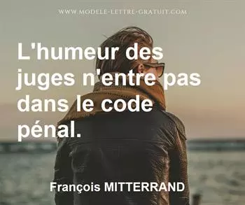 Citation de François MITTERRAND