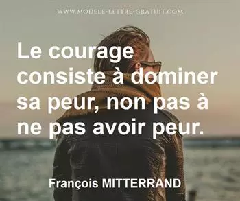 Citation de François MITTERRAND
